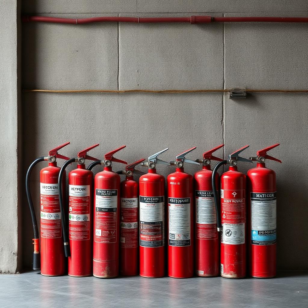 Types brandblussers en hun toepassing